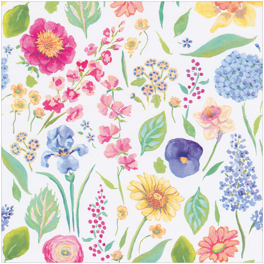 Halsted Floral Gift Wrapping Paper - 76 cm x 2.44 m Roll – Caspari Europe