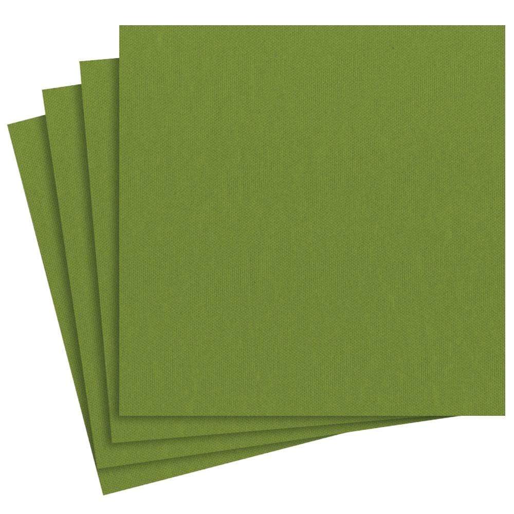 Linen Cloth Napkins in Moss Olive Green