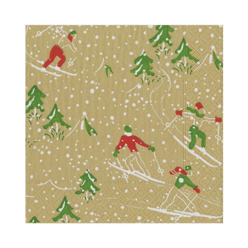 Christmas Sprigs Cocktail Napkin - Pack of 20