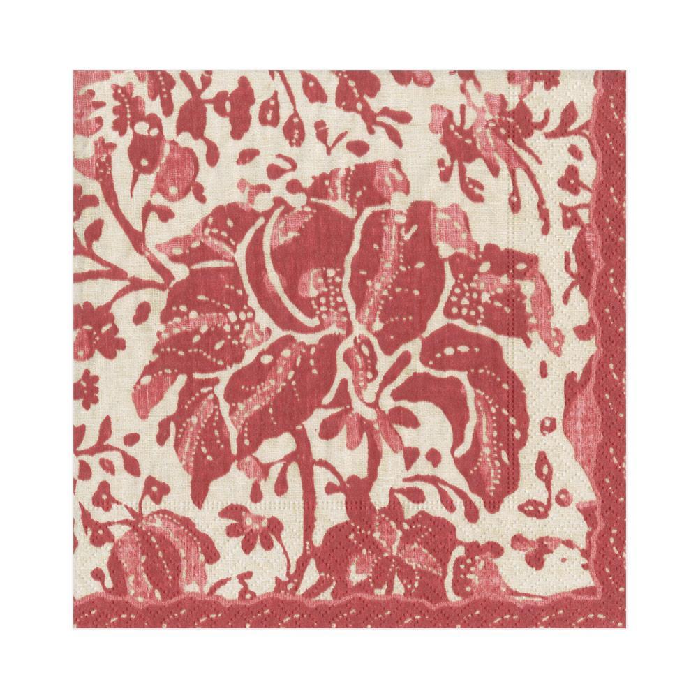 Caspari Plantation Print Paper Luncheon Napkins in Vintage Red - 20 Per  Package – Caspari Europe