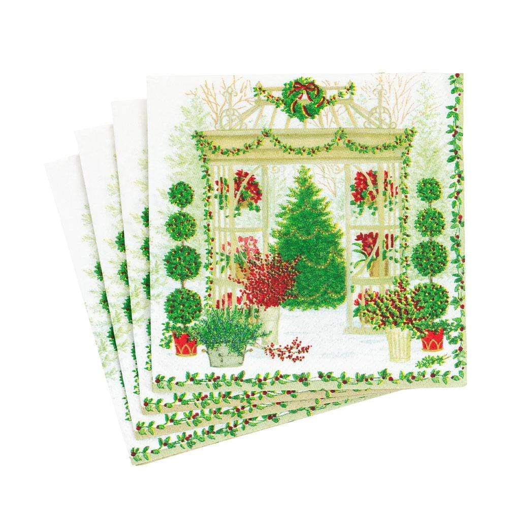 1640) TWO Individual Paper Luncheon Decoupage Napkins – WINTER SCENE  COTTAGE – Tacos Y Mas