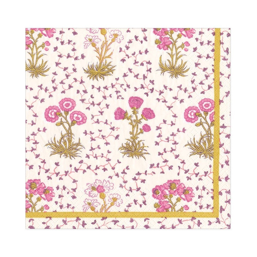 Abstract Floral Paper Luncheon Napkins - 20 Per Package