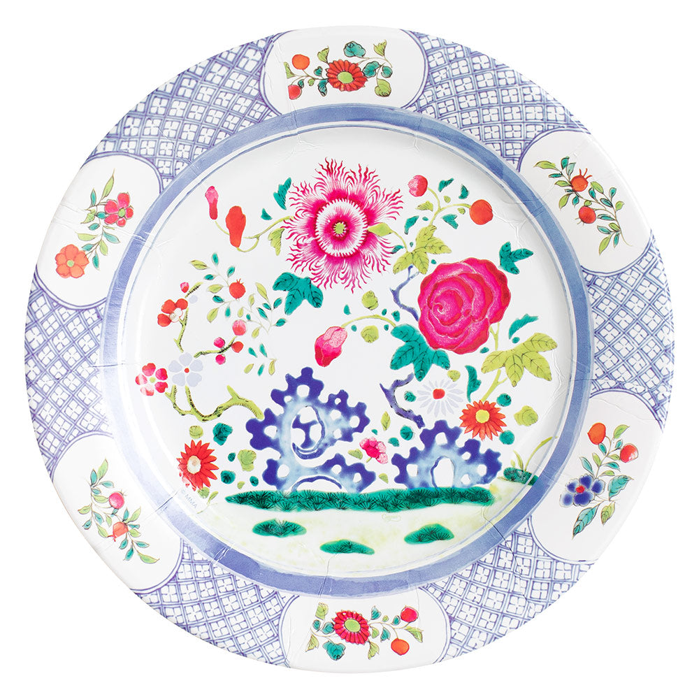 Halsted Floral Paper Dinner Plates - NYBG Shop