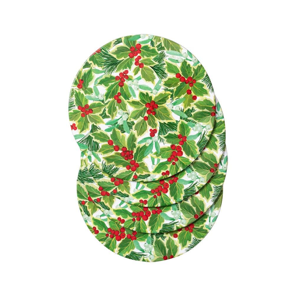 Die Cut Christmas Sprigs Paper Placemats