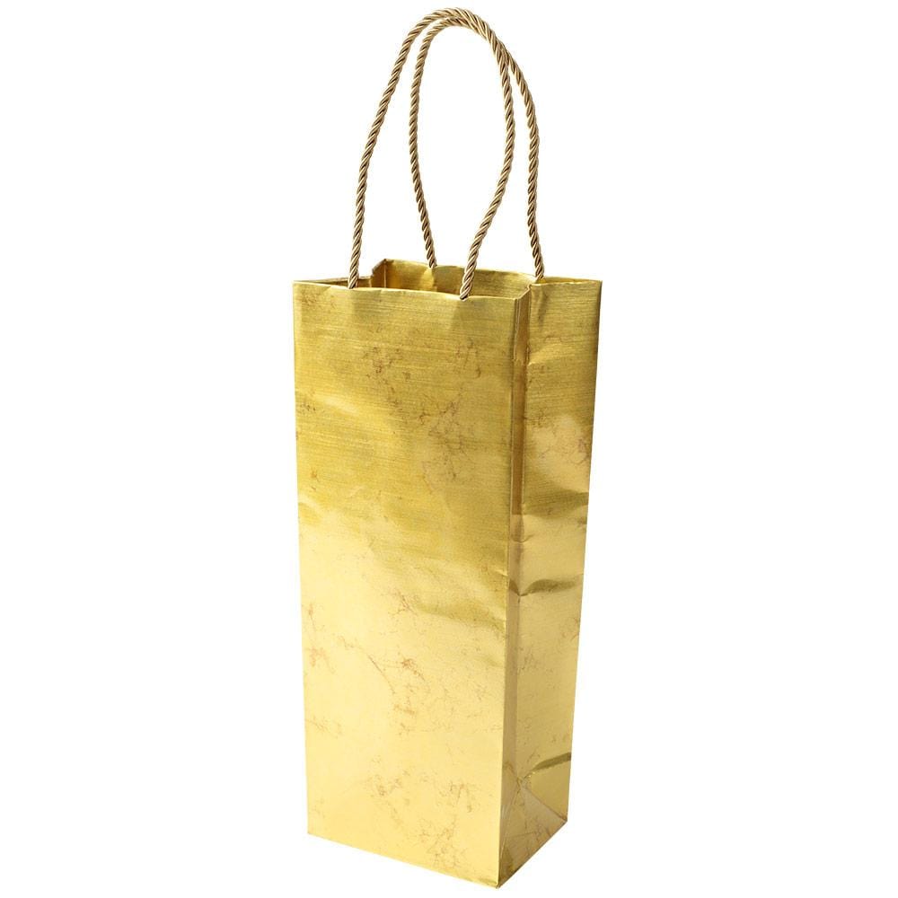 Antique Gold Small Gift Bag - 1 Each