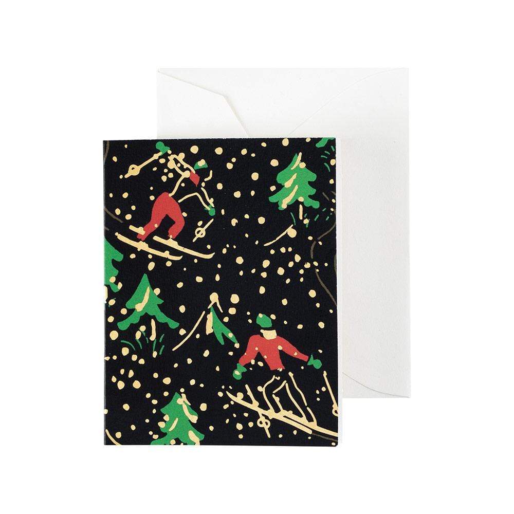 Caspari Berry Gathering Gift Enclosure Cards - 4 Mini Cards & 4 Envelopes