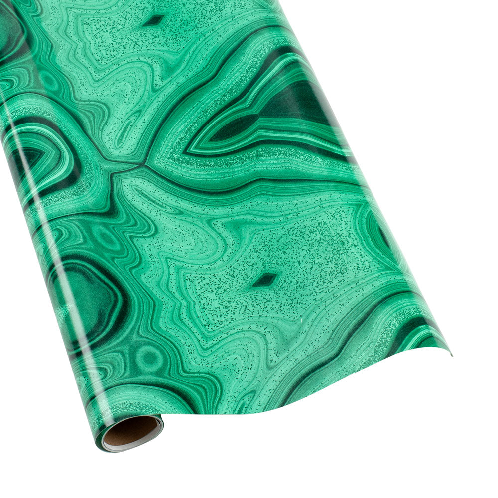 Malachite Gift Wrapping Paper - 76.2 cm x 243.8 cm Roll – Caspari
