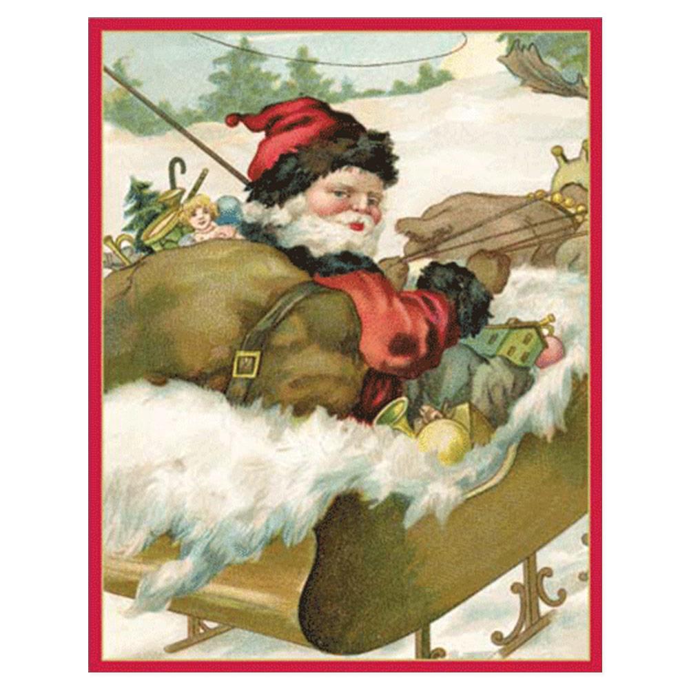 vintage santa christmas cards