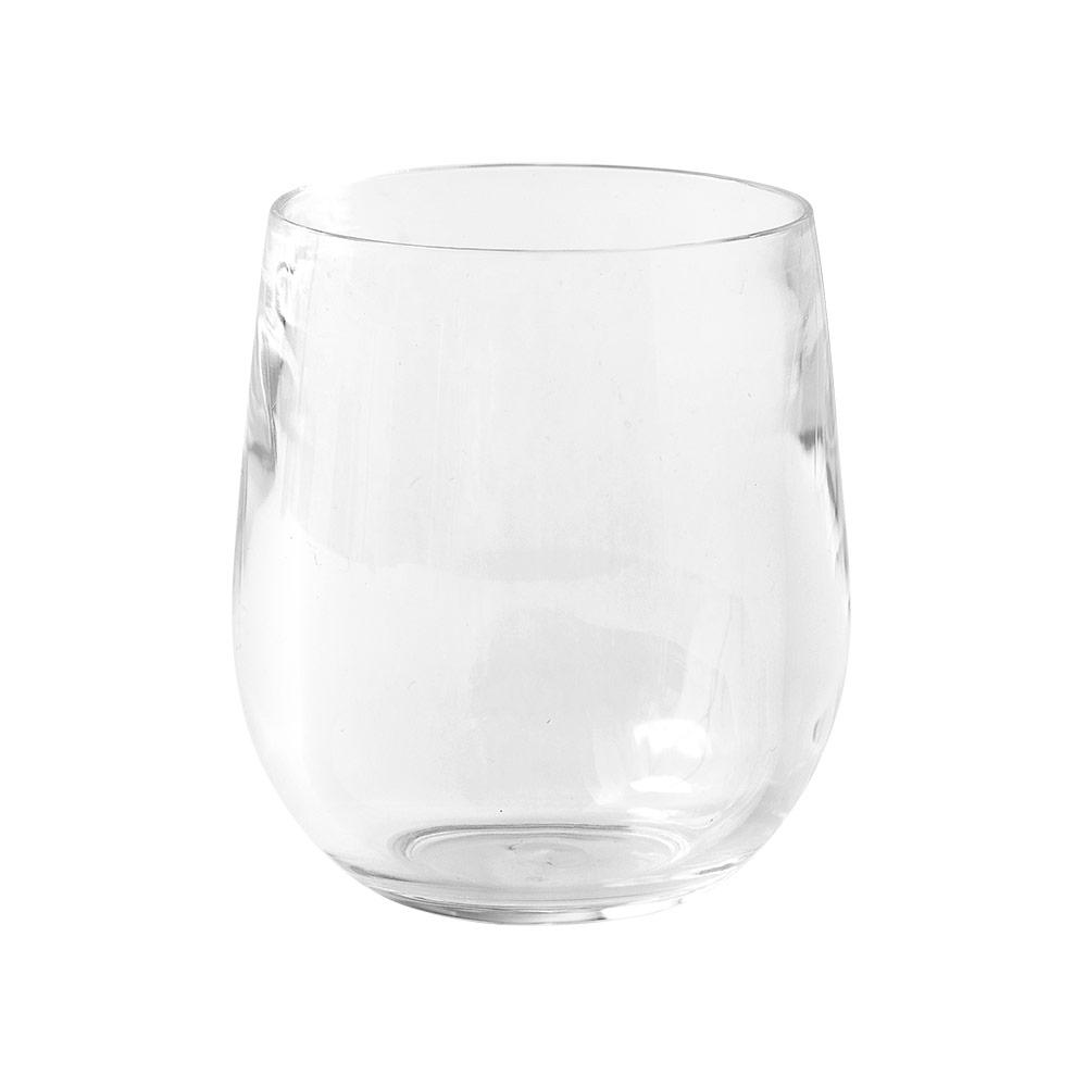 Plastic Glasses - Black Stemless Wine Glasses