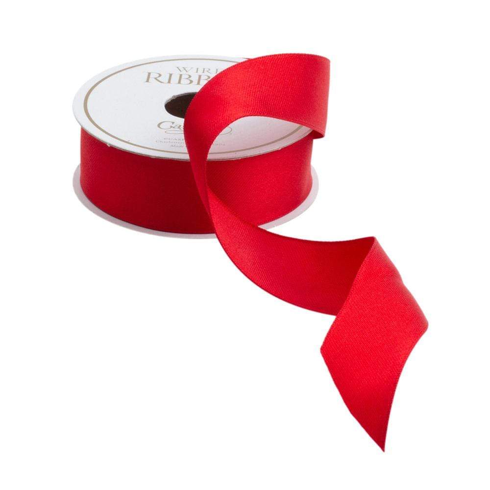 Silk Ribbon 7mm Red x 10 Meters No. 539