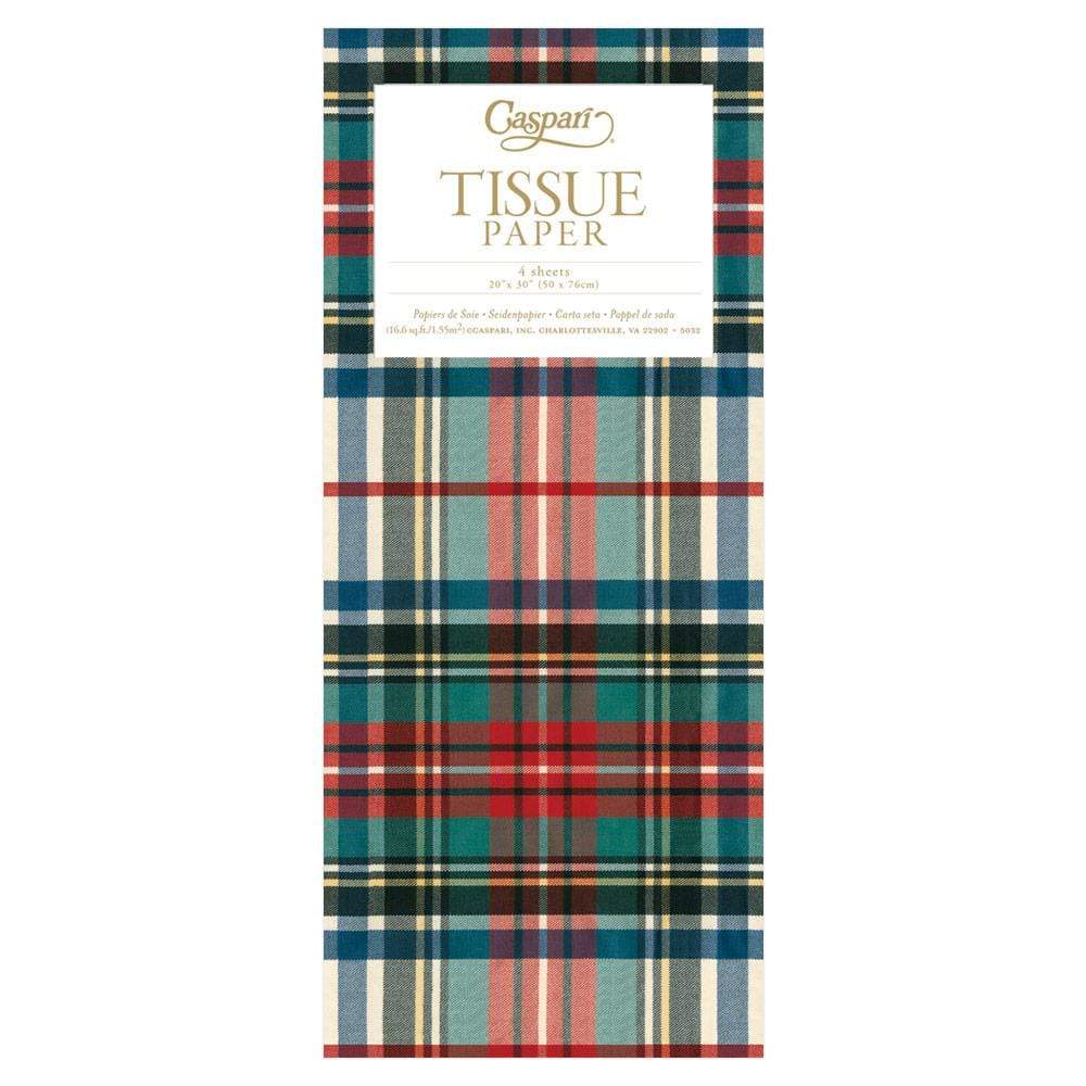 Dress Stewart Tartan Tissue Paper - 4 Sheets Included – Caspari Europe