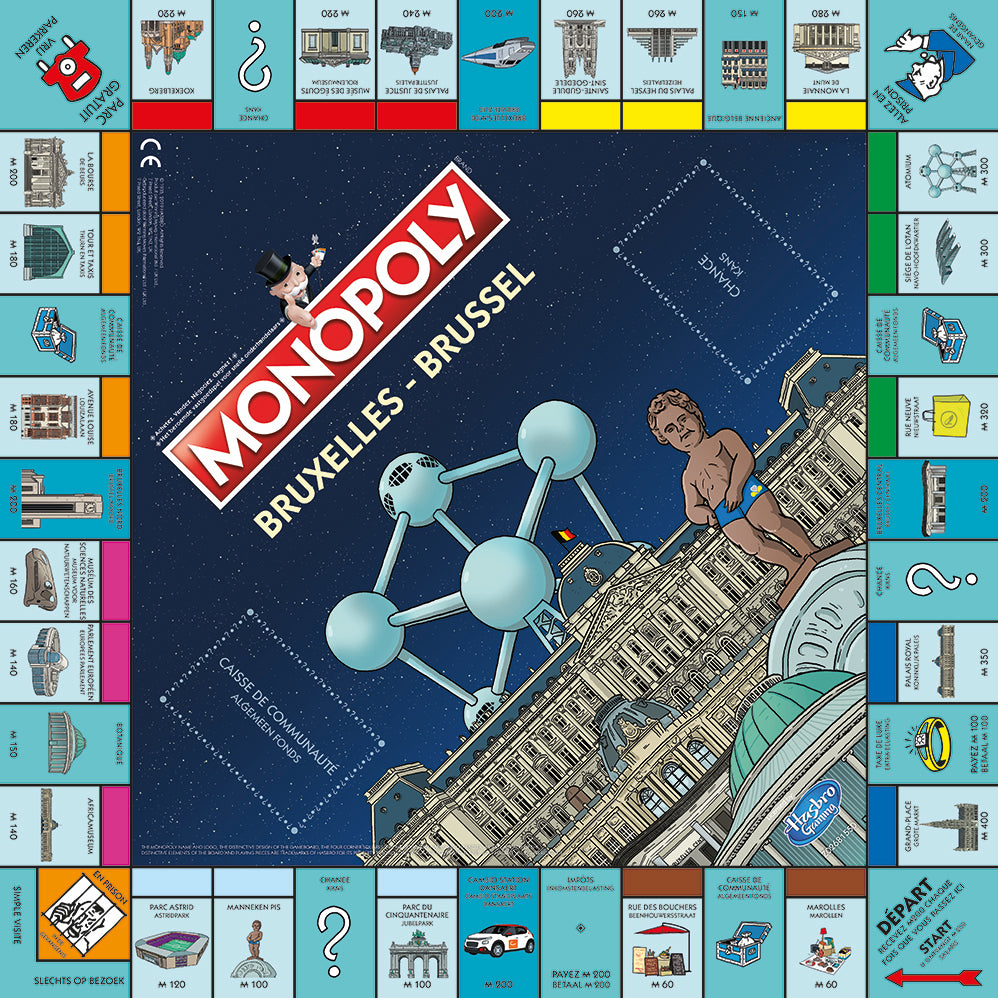 kloof Pijnstiller Bandiet Monopoly Brussel – Monopoly Store Belgium