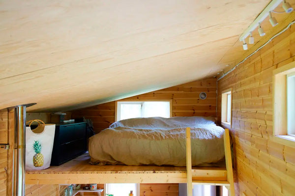 Tiny home sleeping area