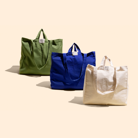 Multi pouch Grocery Bag | Reusable Grocery Bag | Grocery Tote Bag | Plain Totes Bags - Pure Mitti