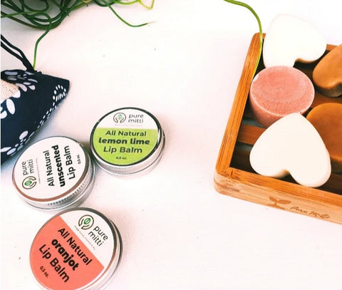 Eco Lip Balm, organic lip balm, eco skin care kit