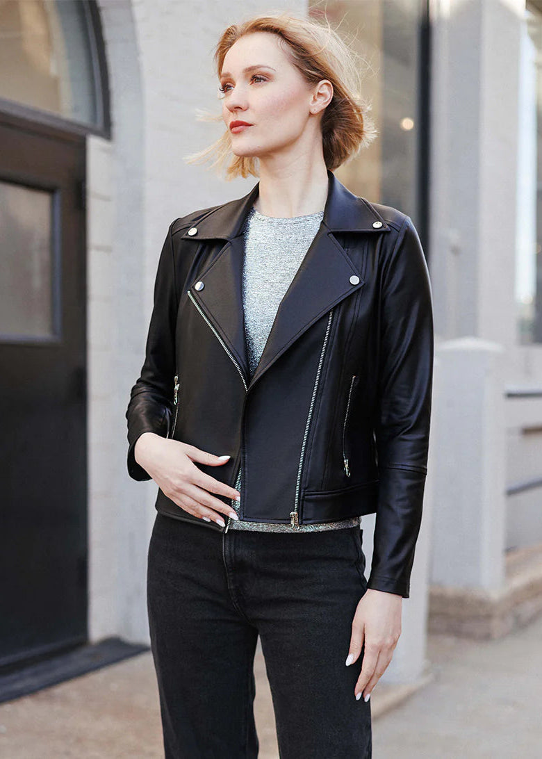 Liquid Leather Moto Jacket