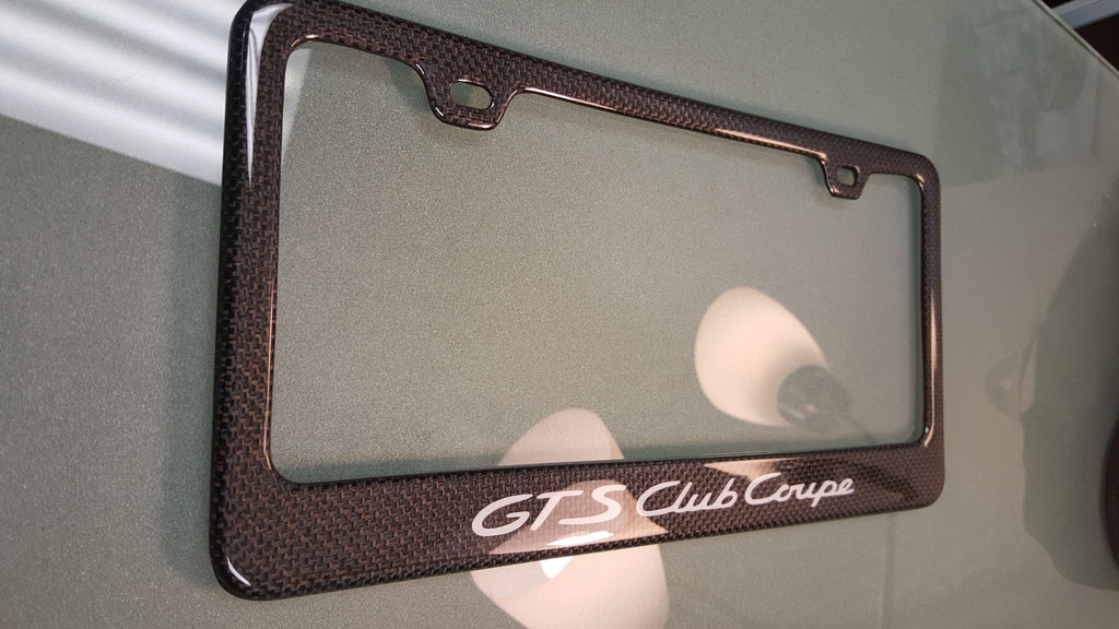 porsche gts license plate frame