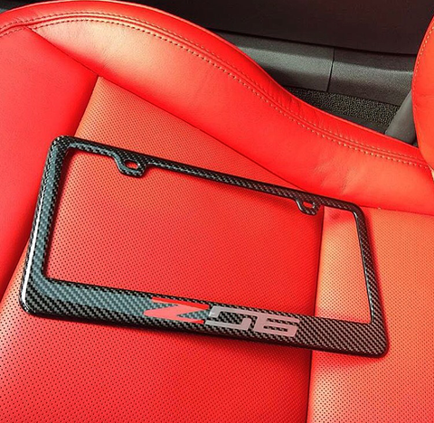 Corvette Z06 Carbon Fiber License Plate Frame