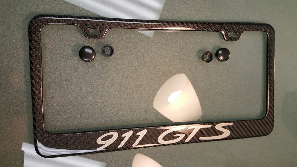 porsche gts license plate frame