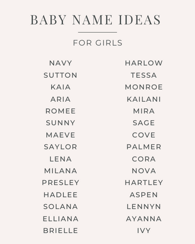 girl names