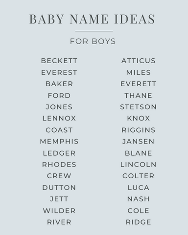 Unique Baby Names For Boys & Girls