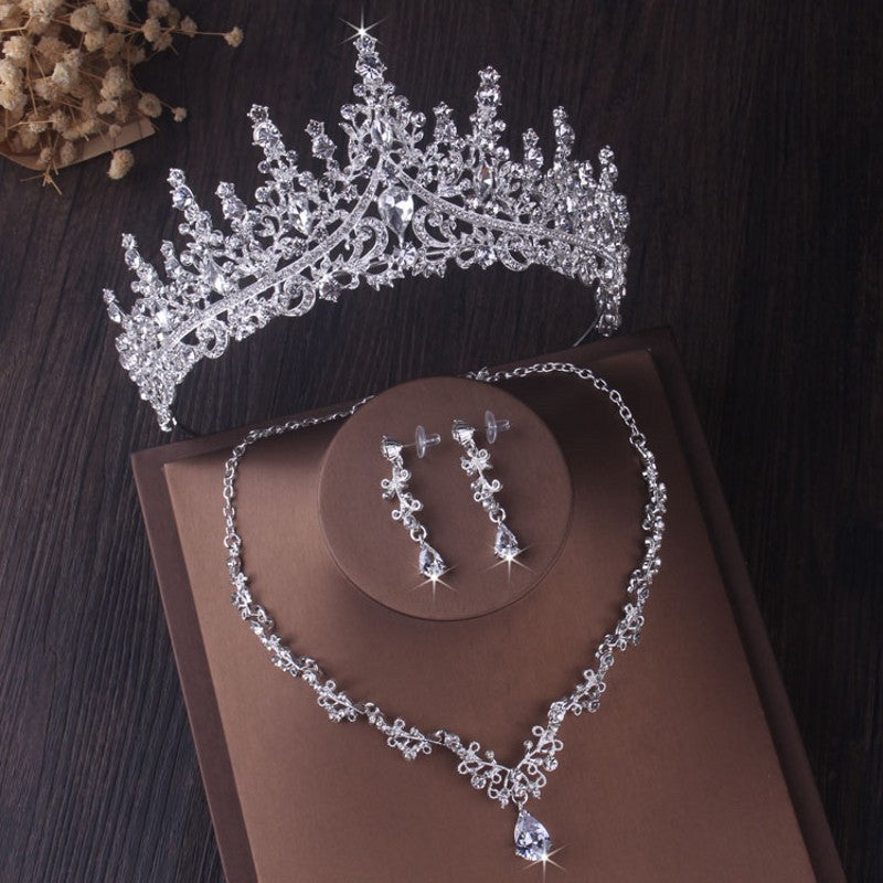 silver-crystal-drop-bridal-jewelry-set