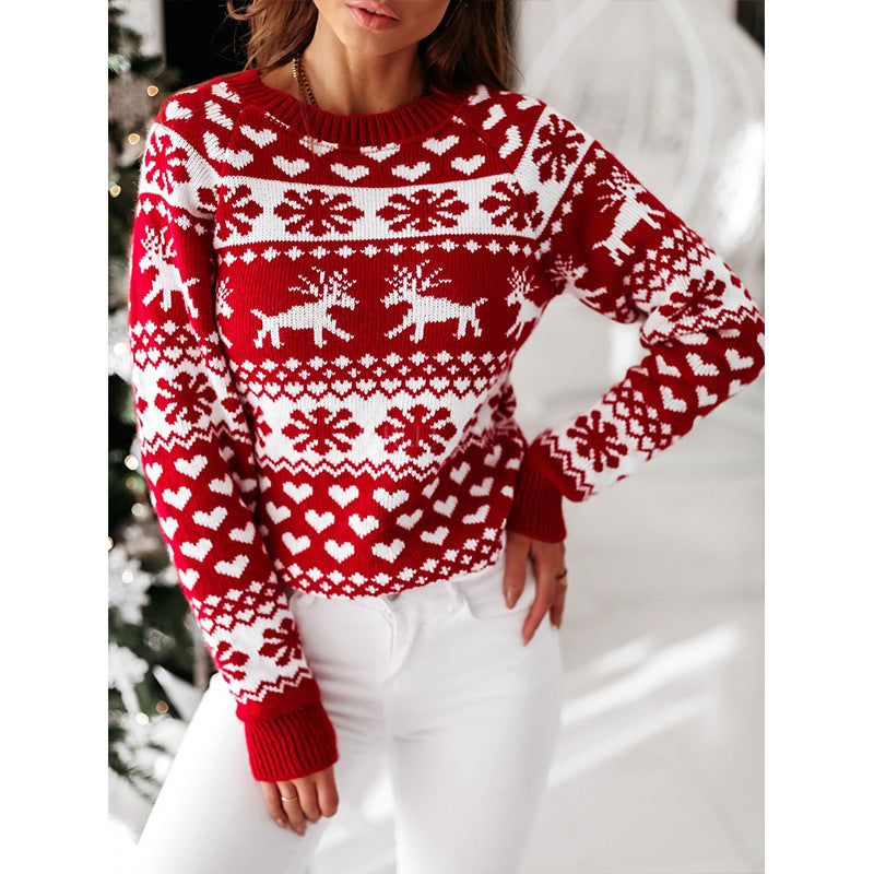 christmas-elk-long-sleeve-knitted-sweater