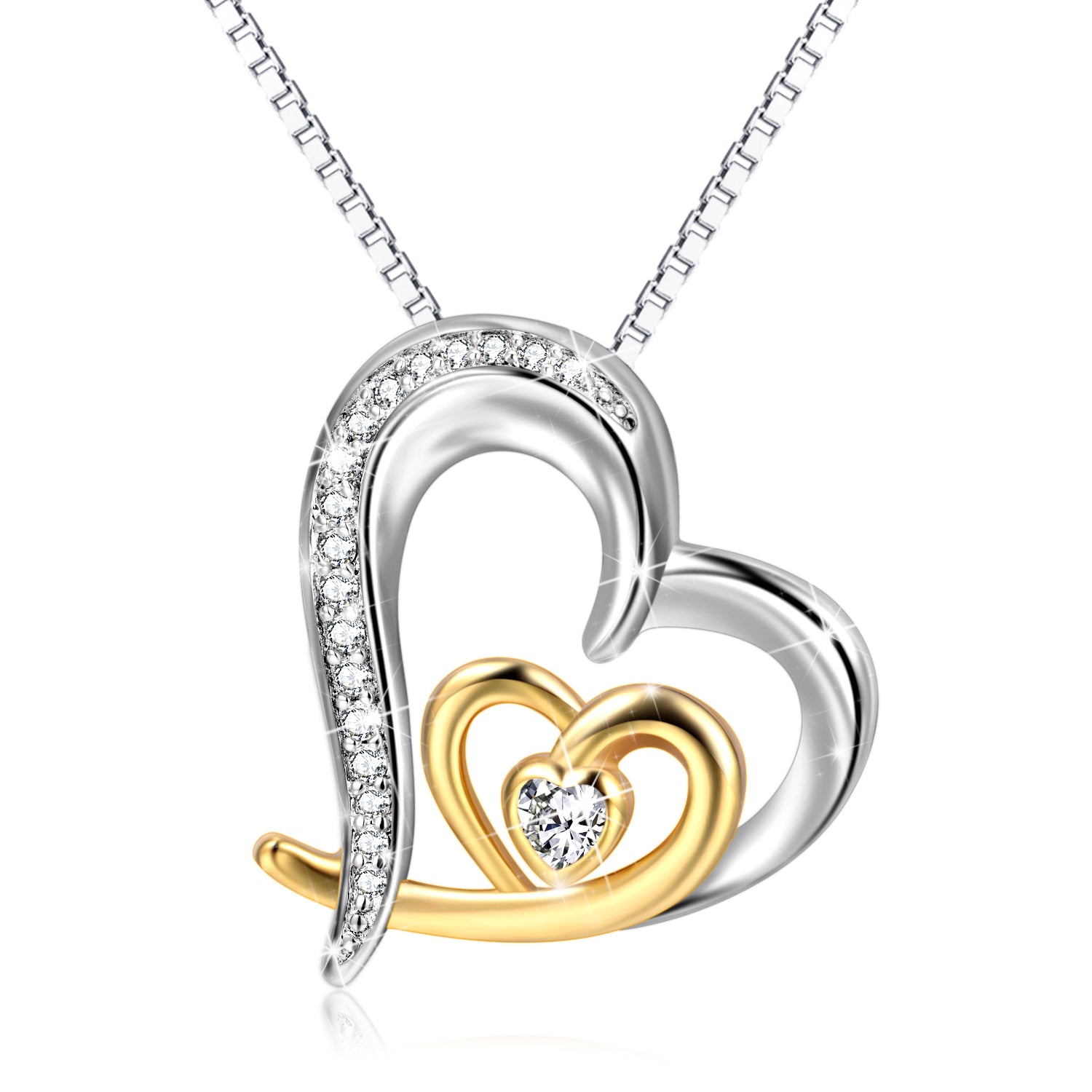 two-tone-love-heart-moving-micro-inlaid-zircon-clavicle-chain