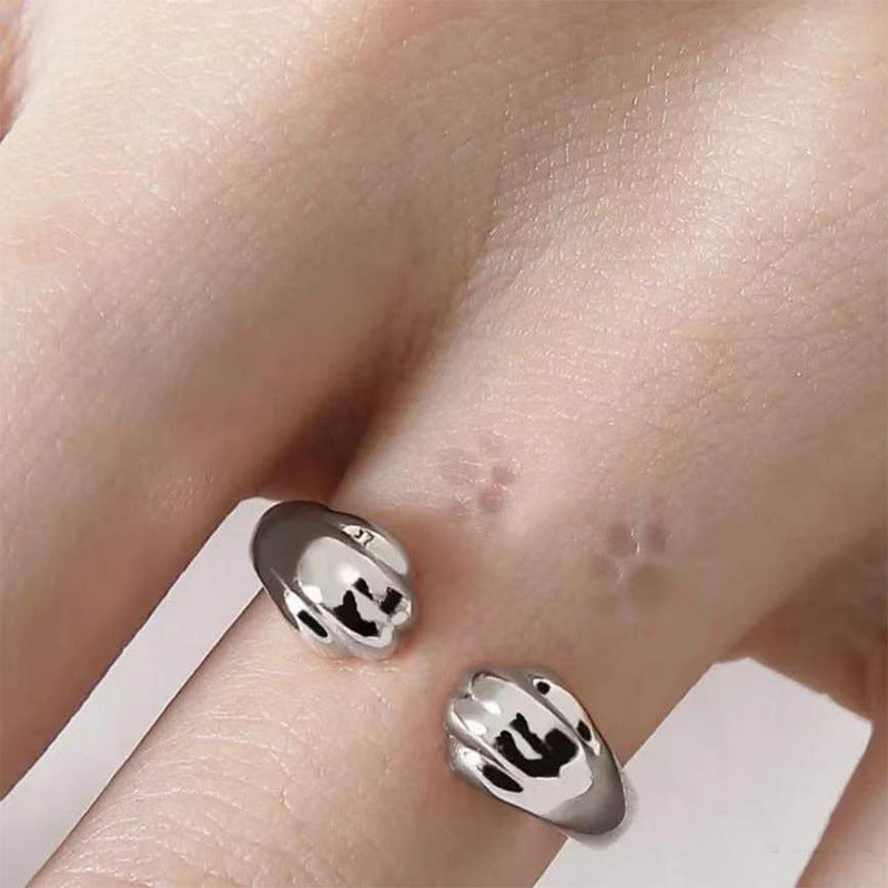 fashion-jewelry-cute-cat-paw-silver-stray-cat-peripheral-ring