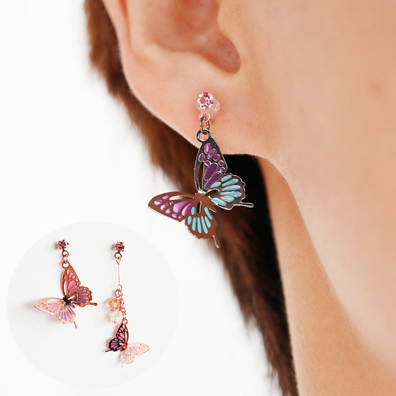 asymmetric-butterfly-earrings-fashion-ear-clip