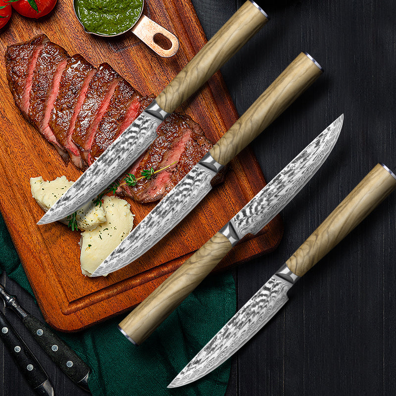 damascus-steel-cured-wooden-handle-kitchen-knife-steak-knife