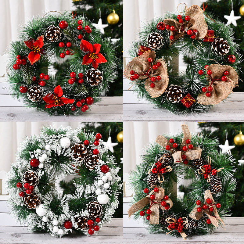 christmas-artificial-pinecone-red-berries-wreath-front-door-window-decoration