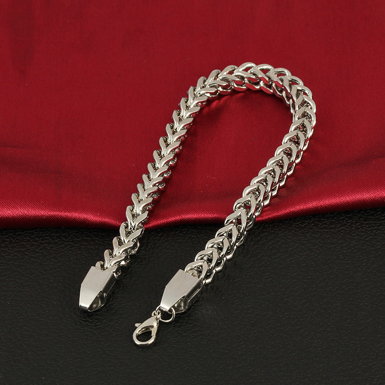 Braided bracelet stainless steel exquisite titanium steel jewelry