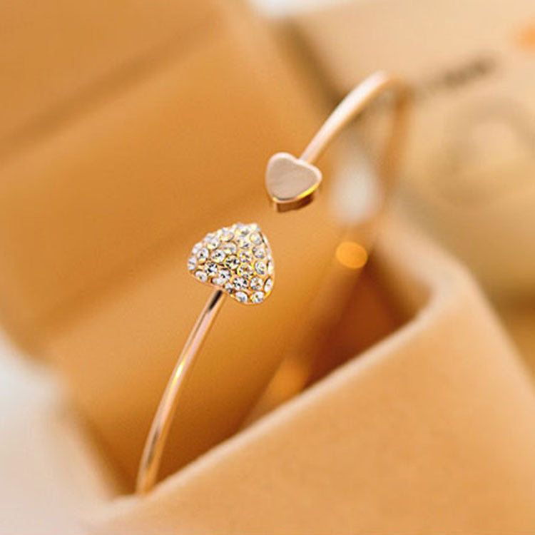korean-version-of-jewelry-full-diamond-heart-shaped-love-bracelet-open-bracelet-european-and-american-cross-border-foreign-trade-explosion-double-peach-heart-bracelet