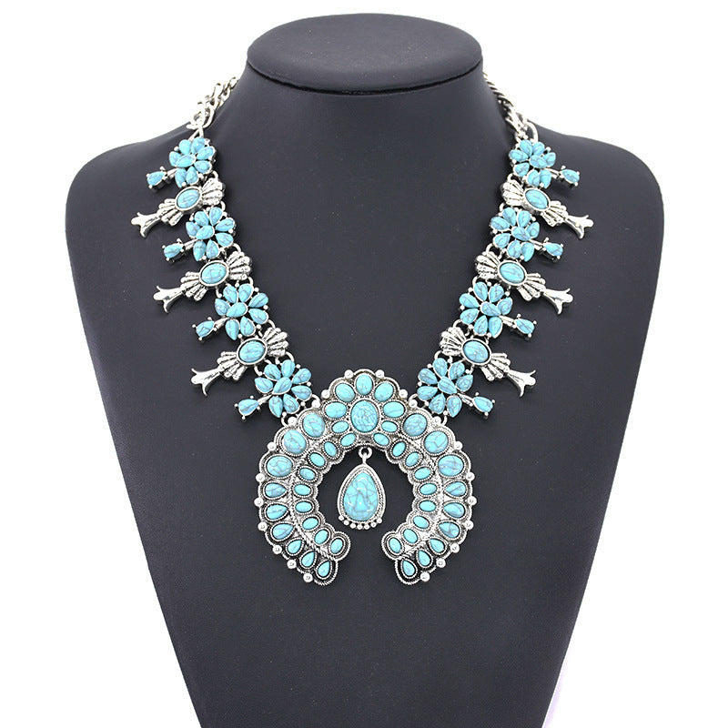 european-and-american-cross-border-trend-blue-necklace-exaggerated