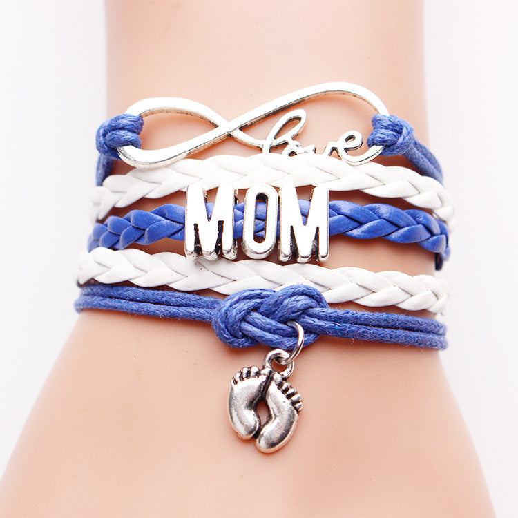 hand-woven-infinite-love-mom-foot-bracelet