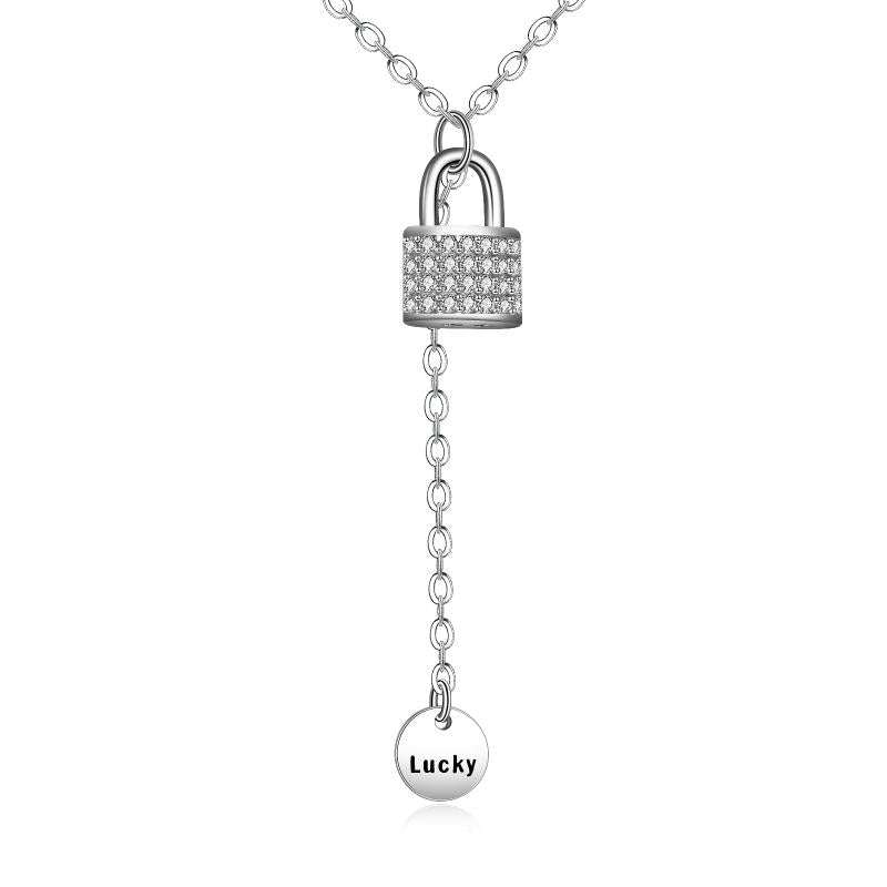 sterling-silver-lock-pendant-lucky-hang-tag-necklace-for-women
