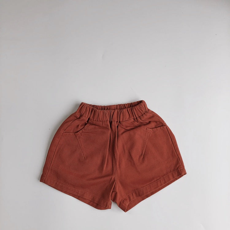 Seven-color candy color shorts for kids