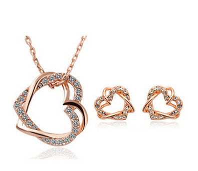 yiwu-fashion-jewelry-factory-jewelry-customized-double-diamond-heart-necklace-earring-set