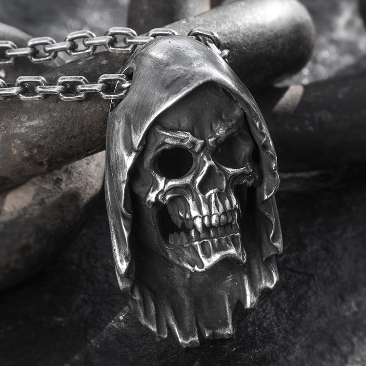 Hip hop skull necklace