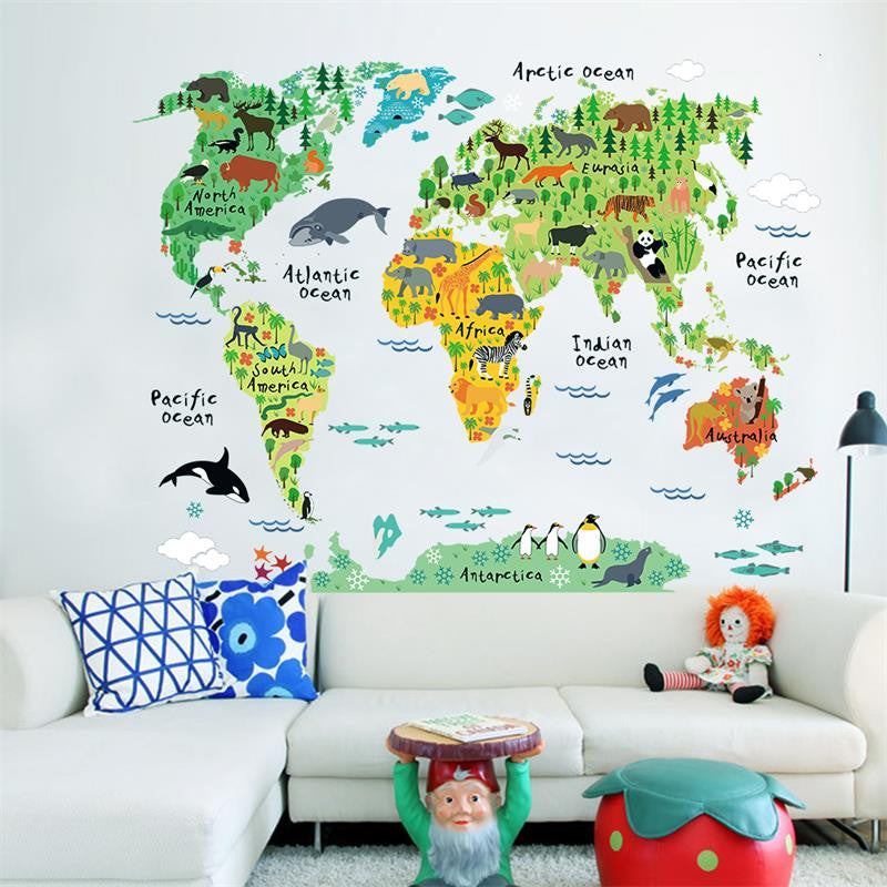 animal-world-map-wall-stickers-for-kids-rooms-living-room-home-decorations-decal-mural-art-diy-office-wall-art