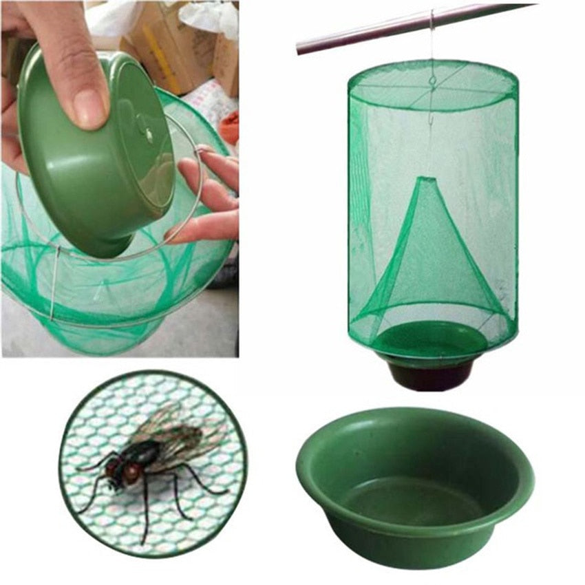 green-fly-cages-in-the-community-street-fly-traps-fly-catchers-fly-killers-fly-trap