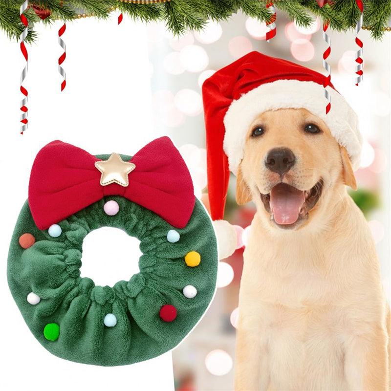 christmas-pet-bow-knot-collar-friendly-to-skin-xmas-pet-scarf-washableparty-pet-dog-neck-strap-scarf-photo-prop-pet-supplies