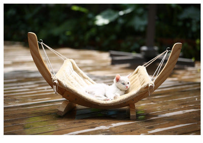 cat-hammock-wooden-bed-pet-supplies
