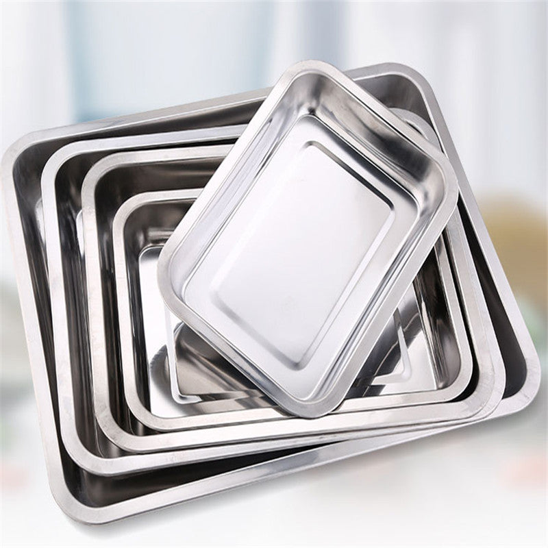 stainless-steel-storage-trays-square-plate-thickening-pans-rectangular-tray-barbecue-deep-rice-dishes-bbq-kitchen-accessories