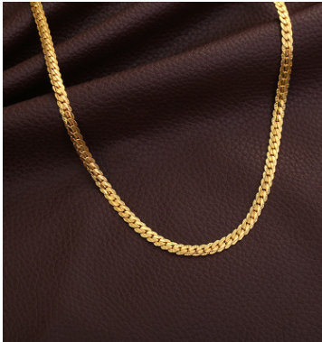 men-necklace-gold-tone-snake-chain