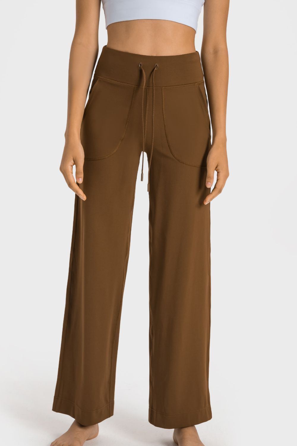 drawstring-waist-wide-leg-sports-pants-with-pockets