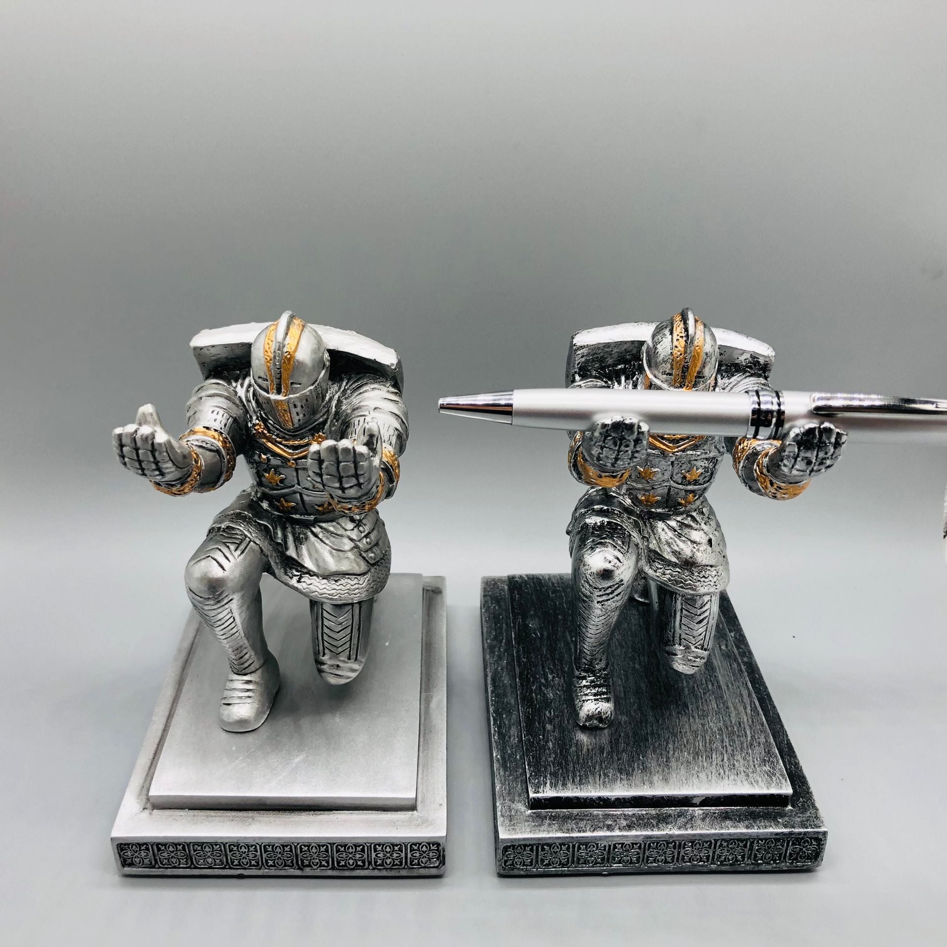 creative-executive-soldier-knight-pen-holder