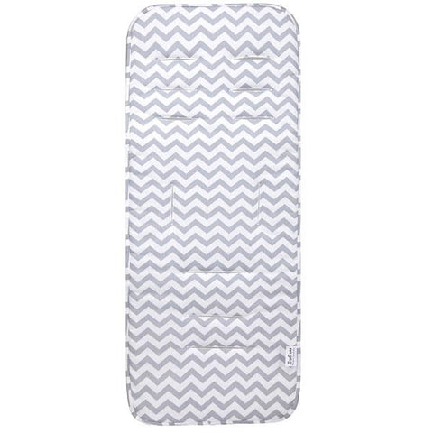 Grey Chevron Pram Liner