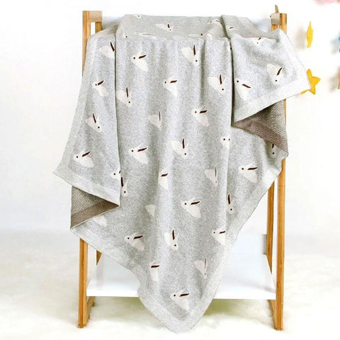 Sheep Grey Baby Blanket